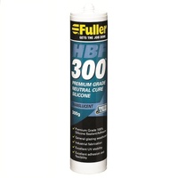 Sealants & Compounds | HBF 300 SILICONE GLAZING & INDUSTRIAL BLACK 300GMX20 | PN: SILBL