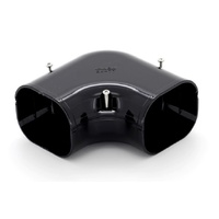 Pipe Duct - Inaba | Inaba Slimduct Flat Elbow 100mm Black | PN: SK100K