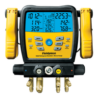 Digital Manifold Sets | SM480vINT Fieldpiece 4-Valve Digital Manifold with built in Data Logging & Vacuum Gauge | PN: SM480VINT