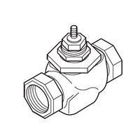 HVAC Controls - Schneider | 15 mm to 50 mm Screwed Rp Stem Up Closed (Normally Closed) Two-Way Valves | PN: VB-7225-0-4-01