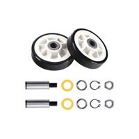 Maytag, Whirlpool Dryer Support Roller Kit - 1200541 | Suits: LDE7334ACE MDE9706AYW MDG6200AWW MDG9206AWW LDE8604ACE MDG6000BWW MDE9306AYW MDE9806AYW