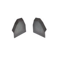 Chef Oven Door Handle End Caps Kit Left And Right | Suits: 089EUF16 189EUF EWOEAF11B EW012BAFC EW017FCMW 061E5F18 GUBAFW GUBFB GUBFW EUBFB EUBAFG