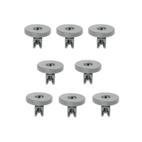 Dishlex, Electrolux, Simpson, Westinghouse Dishwasher Lower Rack Wheels (8 Wheels) - 911516028 | Suits: Dishlex: DX102SK DX103WK DX2-3SK DX203WK