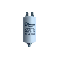 Capacitor 7uF 450V CBB65 64X33Mm CAP006 With Stud Plastic