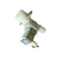 Washing Machine Universal 13mm Straight Single Inlet Solenoid Valve 180 Deg x 13Mm