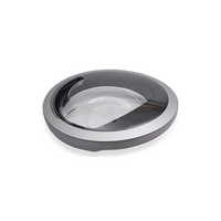 Bosch Dryer Window Door Assembly Silver Dark Grey - 11015675