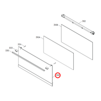 Westinghouse Oven Outer Door Glass Panel - A17332404 | Suits: WFE9516DD (94430005000) WVE915DSCA (94403188400)