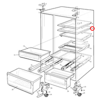 Electrolux, Westinghouse Fridge Door Glass Shelf - 1452702, 1460425 | Suits: WSE6970WA