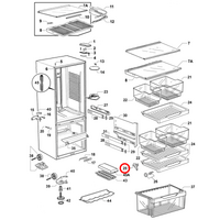Fisher & Paykel Fridge Skid Tray Left Hand | Suits: E522BLX (21528-F)