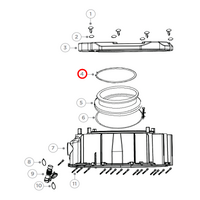 Haier Front Load Washing Machine Door Seal Wire Clamp Lock Ring | Suits: HWF75AN1 (62352-A) HWF95AN1 (62354-A)