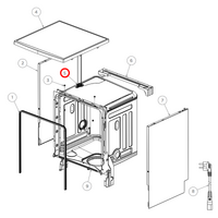 Haier Dishwasher Door Lock Assembly | Suits: HDW13V1W1 (61597-A) HDW13V1W1 (61597-B) HDW13V1W1 (61597-C) HDW13V1S1 (61598-A) HDW13V1S1 (61598-B)