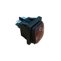DPST Red Illum Rocker Switch 16A@250V