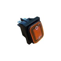 DPST Amber Illum Rocker Switch 16A@250V