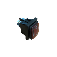 DPST Amber Illum Rocker Switch IP65 16A@250V