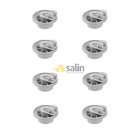Genuine Siemens Dishwasher Lower Bottom Basket Wheels Kit Of X8 (Rollers) 00611475