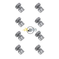 8 x GENUINE ASKO DISHWASHER BOTTOM LOWER BASKET WHEELS ASSEMBLY D5534