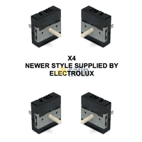 4x GENUINE WESTINGHOUSE STOVE COOKTOP HOTPLATE CONTROL SWITCH WLE645WA 940001821