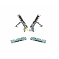 GENUINE SMEG OVEN DOOR HINGES COMPLETE ASSEMBLY WITH SUPPORTS F170K FA166-5