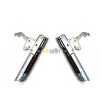 GENUINE SMEG OVEN DOOR HINGES x2 COMPLETE SET A5-5 A5-6 A5-8 A5D-5 A5D-6 CS120-5