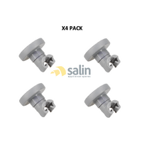 GENUINE SMEG DISHWASHER UPPER TOP BASKET WHEELS SET OF X4 LVS1449N LVS1449X LVS1