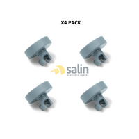 GENUINE SMEG DISHWASHER LOWER BOTTOM BASKET WHEELS SET OF X4 DI612SD DI613AE DI6