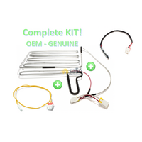 GENUINE OEM SAMSUNG FRIDGE DEFROST ELEMENT HEATER WITH SENSOR AND FUSE