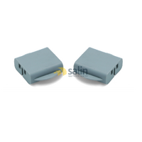 x2 GENUINE SMEG DISHWASHER TOP BASKET FRONT RAIL END CAP SET DWA6314X DWAFI149