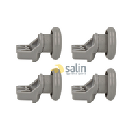 x4 GENUINE OEM ARTUSI DISHWASHER UPPER TOP BASKET WHEELS ADWF1602