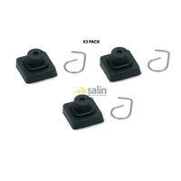 3 x Genuine Smeg Cooktop Burner Stand Foot Support Rubbers PV695LCNR
