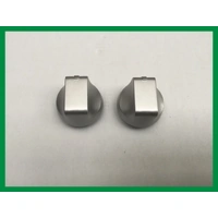 2 x Chef 605 Gas Cooktop Silver Control Knobs GHS605S 943253562 Genuine Replacement