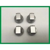 4 x Chef 607 Gas Cooktop Silver Control Knobs – Suits GHS607S, 943253696 & More