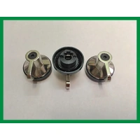 3 x Smeg 600mm Gas Cooktop Replacement Knobs for PA361XGH PX364LAU
