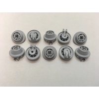 10 x Bosch Dishwasher Lower Bottom Basket Rack Wheel SMS63M18AU/73 SMS63M18AU/80