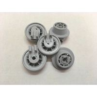 5 x Bosch Dishwasher Lower Bottom Basket Rack Wheel SMI50E45AU/01 SMI50E45AU/50