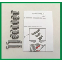 Bosch Dishwasher Lower Basket Flip Tine Holder Clip Kit for SBU69T05AU/52 & SBU69T05AU/55