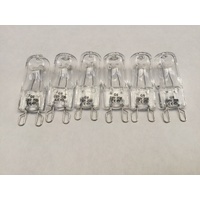 6 25W Simpson Oven Halogen Lamp Light Bulb Globe 63K906S 63K906W 63K914S 63K914W