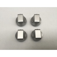 4 x Genuine Simpson 315 Gas Cooktop SILVER Control Knob 72J315S 943253555