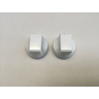 2 x Genuine Chef 935 Gas Cooktop WHITE Control Knob GHC935W 943253556