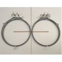2 x Genuine Omega 900mm Oven Fan Forced Element OF901XA OF901XZ OF902XA OF902XZ
