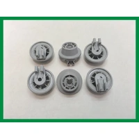 6 Pack Bosch Dishwasher Lower Basket Rack Wheels – Fits SMS40M12AU/93, SMS40M12AU/98
