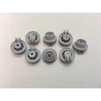 8 x Bosch Dishwasher Lower Bottom Basket Rack Wheel SMS40M12AU SMS40M12AU/80