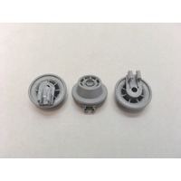 3 x Bosch Dishwasher Lower Bottom Basket Rack Wheel SMS63M08AU SMS63M08AU/01