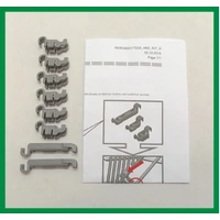 Bosch Dishwasher Lower Basket Flip Tine Holder Clip Kit for SMS50E52AU/55, SMS50E52AU/68