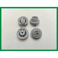 4 x Bosch Dishwasher Lower Basket Rack Wheels for SMS50E52AU/01, SMS50E52AU/50, /55, /68