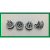 4 x Bosch Dishwasher Upper Basket Rack Wheels – Fits SMS50E32AU/03, SMS50E32AU/04