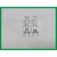 2 x Westinghouse Boss Oven Halogen Lamp Bulb Globe POR881 POR881S POR881W