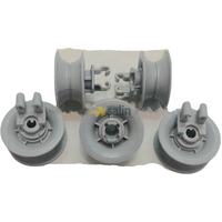 5 x Bosch Dishwasher Upper Top Basket Rack Wheel SMS50E52AU/55 SMS50E52AU/68