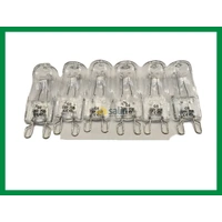 6 Pack Halogen Light Bulbs for Bosch Microwave HMT35M653A/01 HMT35M653B/01 Series
