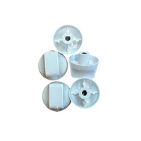 5 X SIMPSON GAS COOKTOP WHITE CONTROL KNOB 72JW*50