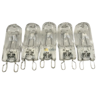 5x Chef 662 Wall Oven Halogen Lamp Light Bulb Globe|25W|Suits: Chef CVE662SA
